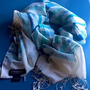 Brooks Brothers silk striped scarf